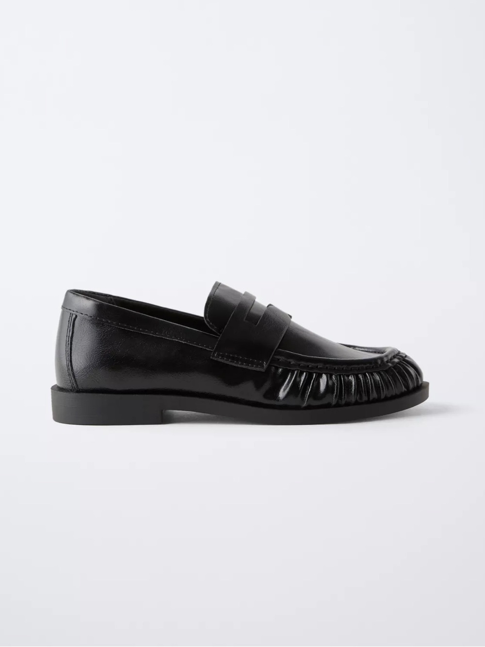 Zara Black Patent Penny Loafers for Kids